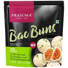 Prasuma Bao Buns veg pizza 300 gm