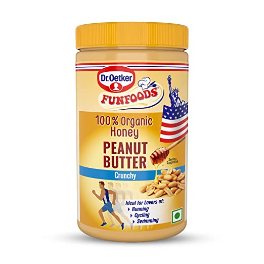 Dr.Oetker Funfoods 100%Organic Honey Peanut Butter Crunchy 750Gm
