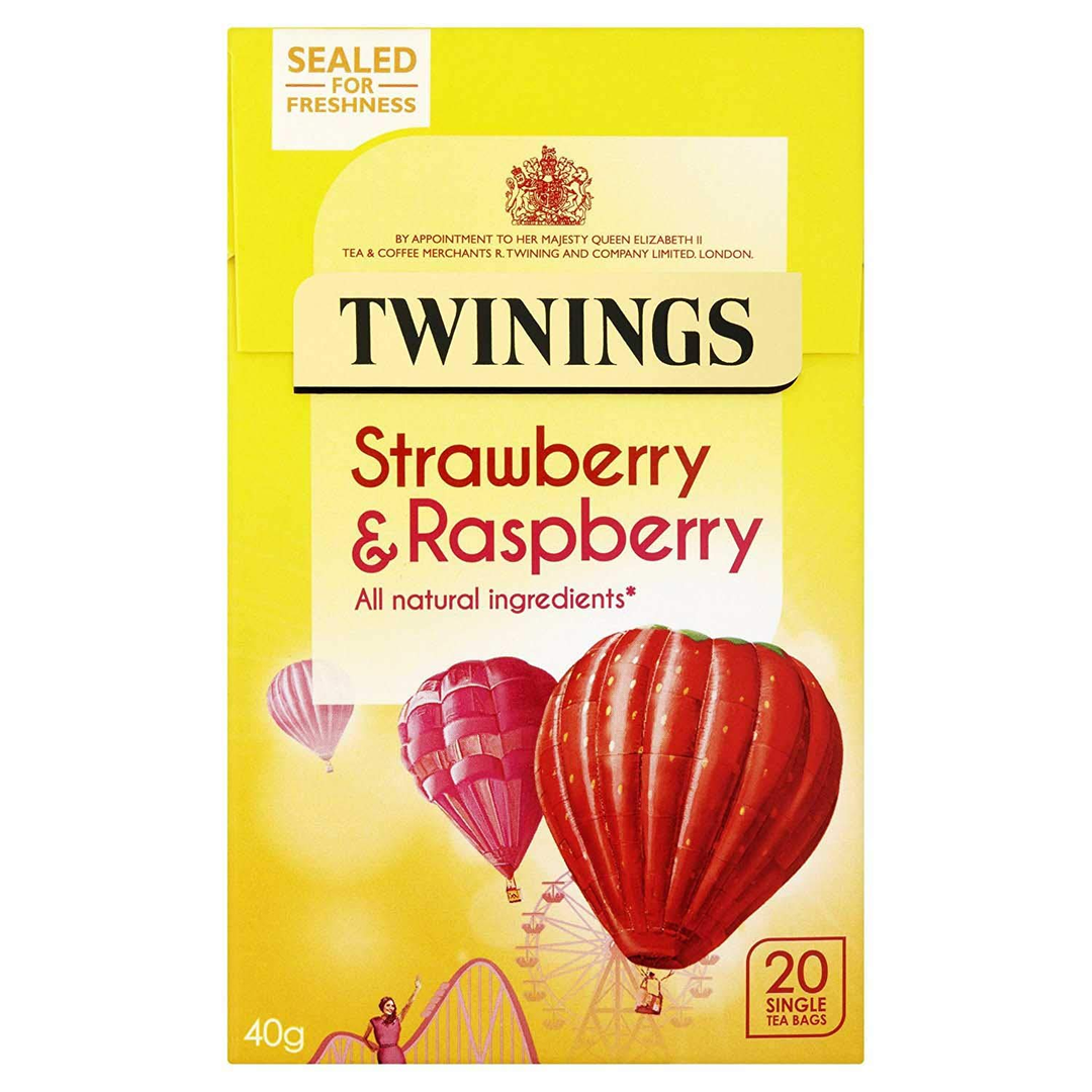 Twinings Strawberry & Raspberry Green Tea 20 Bags