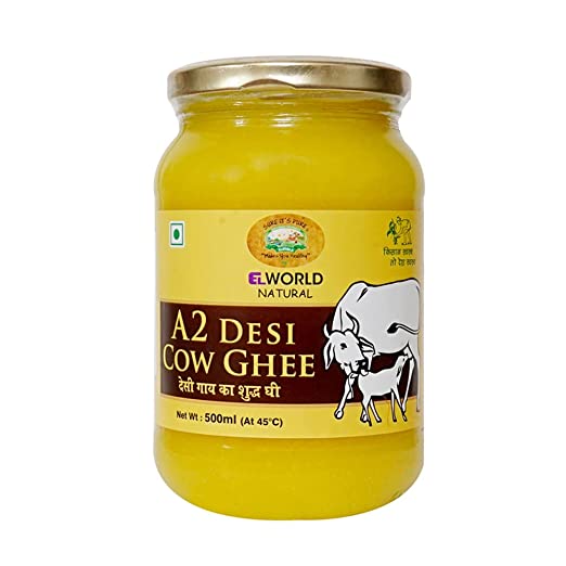 Elworld Natural A2 Desi Cow Ghee 500ml