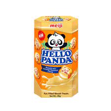 Meiji Hello panda Biscuits With caramel flavoued filling 50 gm