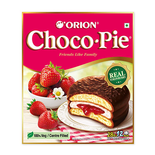 Orion Choco -Pie 18*8 Straberry 450 gm