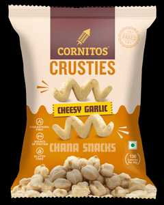 Cornitos Crusties Cheesy Garlic Chickpea Snacks 50 gm