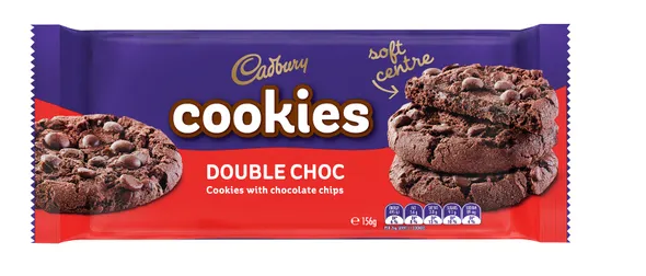 Cadbury Cookies Double Choc  156 gm