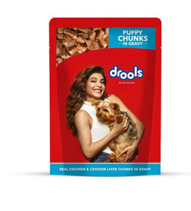 Drools Puppy Wet Dog Food Real Chicken and Chicken Liver Chunks in Gravy 150g