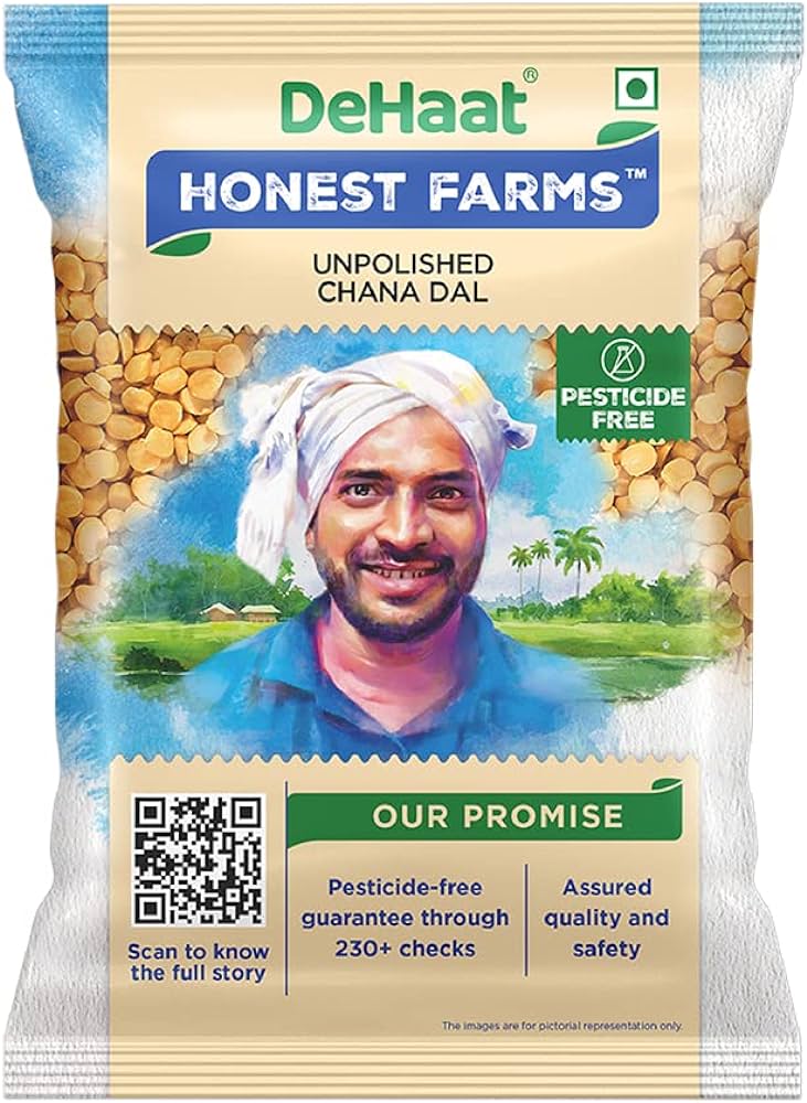 Dehaat Honest Farms Unpolished Chana Dal 1Kg