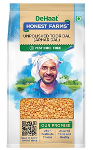 Dehaat Honest Farms Unpolished Toor Dal (Arhar Dal) 500Gm