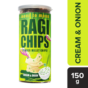 NOON TO MOON RAGI CHIPS- CREAM & ONION 150gm