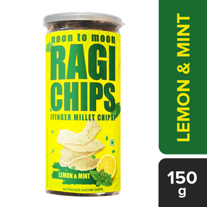 NOON TO MOON RAGI CHIPS- LEMON & MINT 150gm