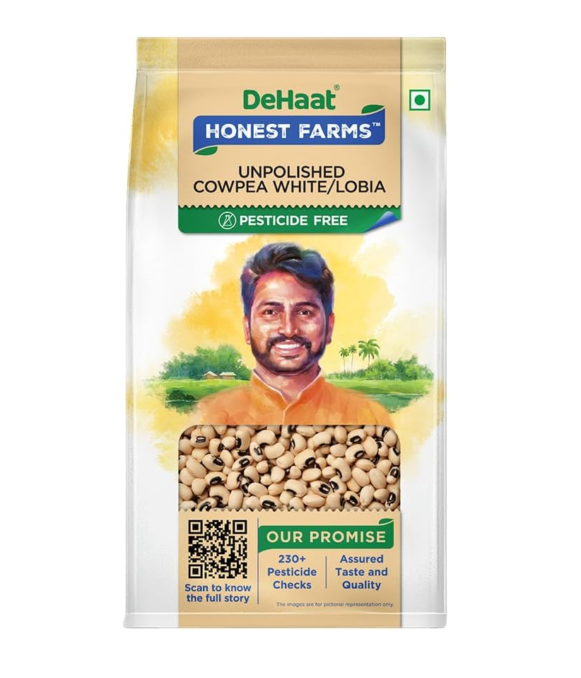 Dehaat Honest Farms Cowpea White/ Lobiya 500 gm