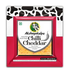 Akshayakalpa Organic chilli Cheddar Cheese 200 gm