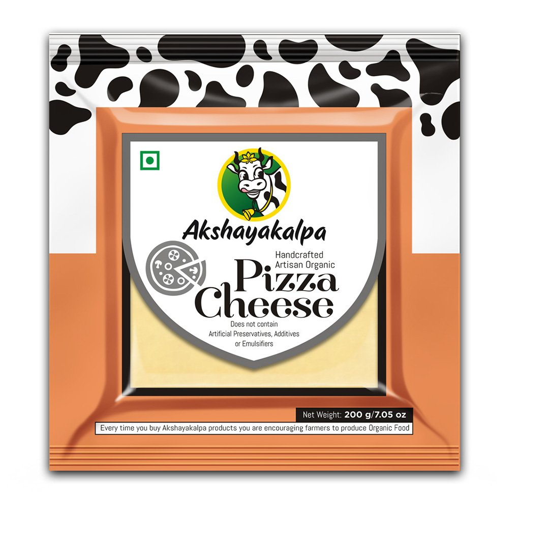 Akshayakalpa Organic Pizza Cheese Slices 200 gm