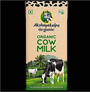 AKSHAYAKALPA Organic Cow Milk 1ltr