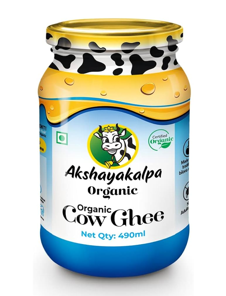 AKSHAYAKALPA Organic Cow Ghee 490ml