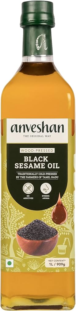 Anveshan Wood Pressed black Sesame oil 1ltr