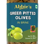 ABBIES OLIVES GREEN PITTED 450GM