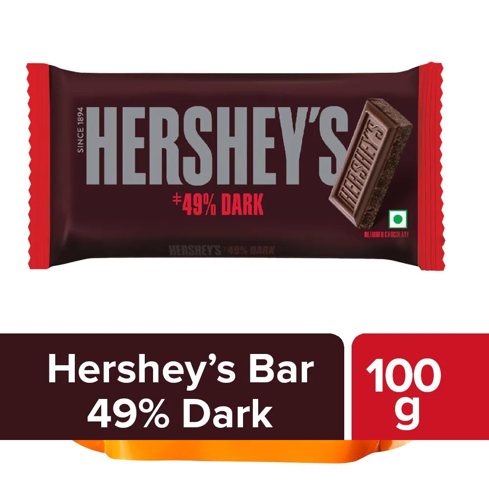 Hersheys 49% Dark Chocolate 100 Gm