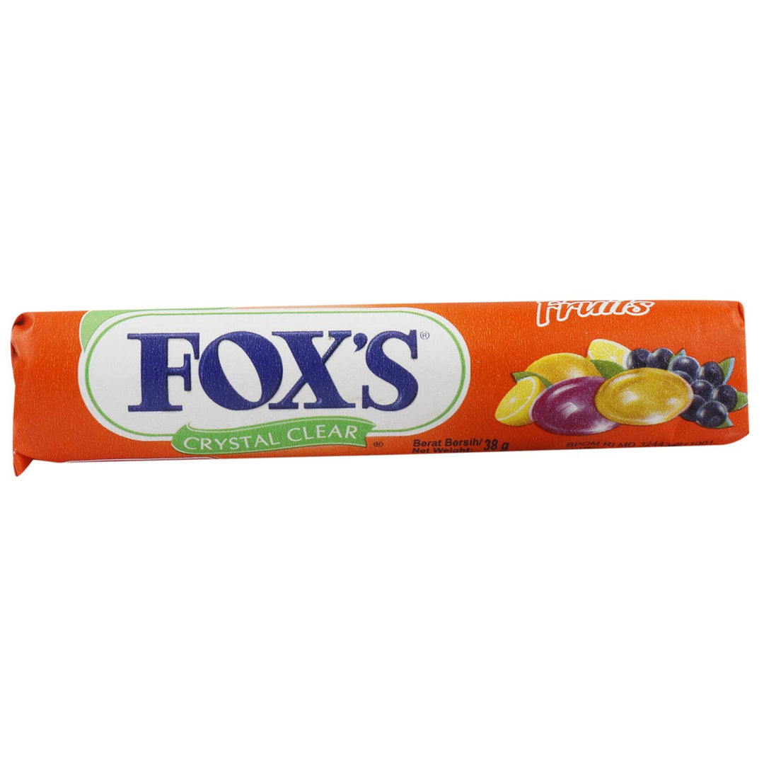 Foxs Crystal Clear Fruits 38gm Imp