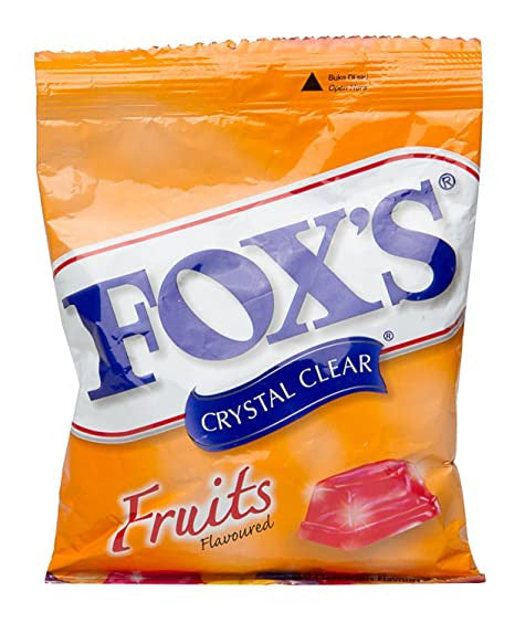 Foxs Crystal Clear Fruits Flavour 125gm Imp Pouch