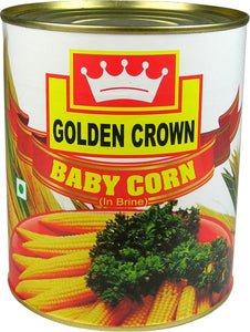 Golden Crown Baby Corn In Brine 230 Gm