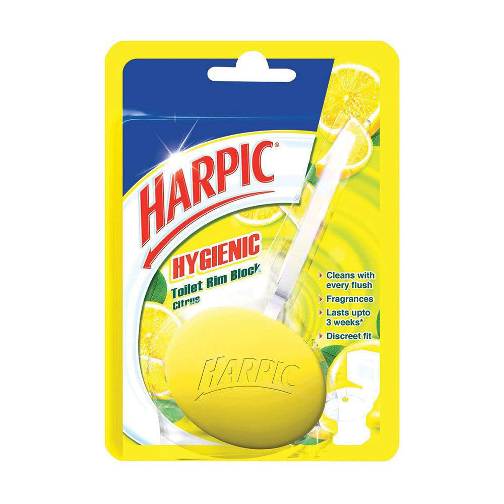 Harpic Hygienic Toilet Rim Block Citrus 26gm