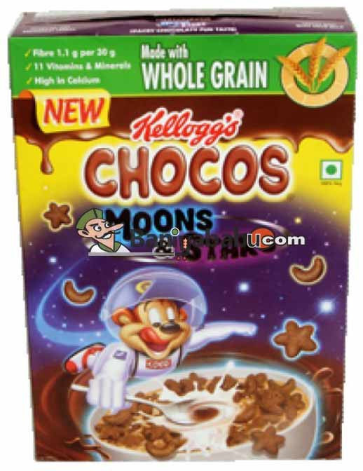 Kelloggs Chocos Moons - Stars Whole Grain 350gm