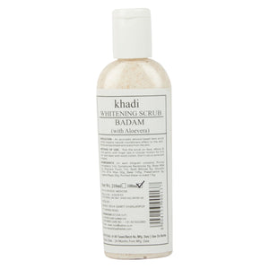 KHADI WHITENING SCRUB BADAM (WITH ALOEVERA) 210ML