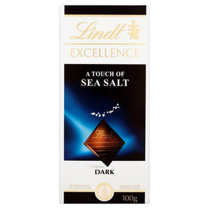 Lindt Excellence Sea Salt Dark Chocolate 100g Imp.