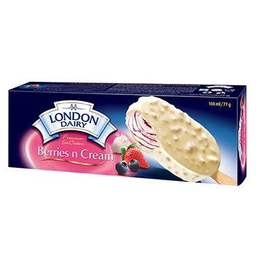 London Dairy Premium Ice Cream Berries n Cream 100ml