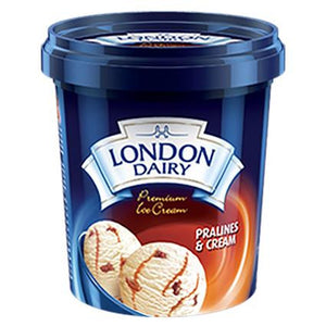 London Dairy Premium Ice Cream Pralines - Cream 125ml