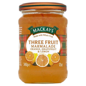 Mackys Three Fruit Marmalade Orange 340Gm