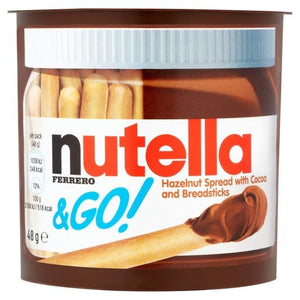 Nutella Ferrero Hazelnut Spread With Cocoa And Breadstick Go Pack Imp