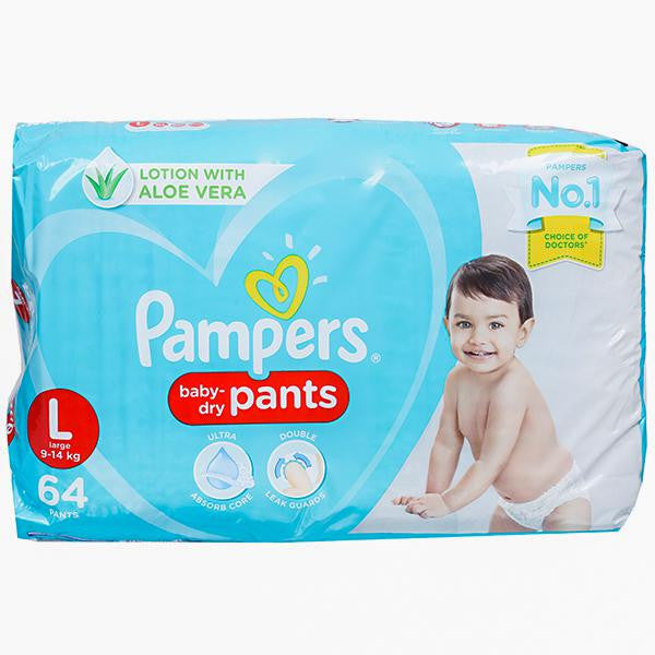 Pampers baby dry pants L 9-14kg 64pants