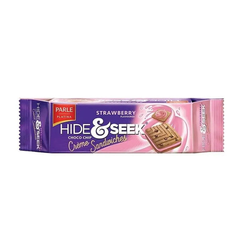 PARLE HIDE & SEEK CHOCO CHIP CREME SANDWICHES CHOCOLATE FLAVOURED 120g