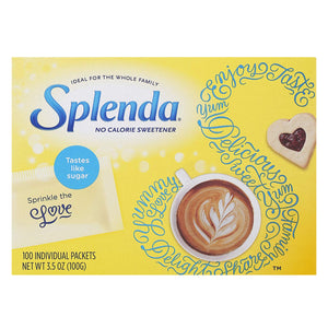 Splenda No Calorie Sweetener 100 Individual Packets