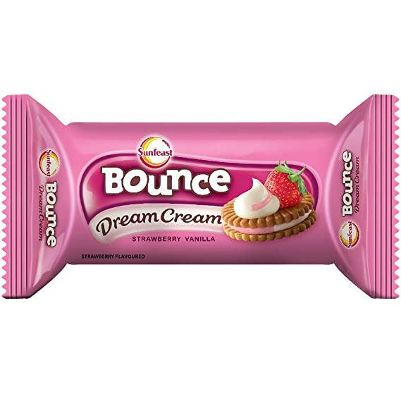 Sunfeast bounce dream Cream strawberry 60g