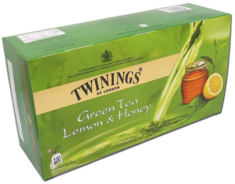 Twinings Green Tea Lemon And Honey 100 Tea Bags