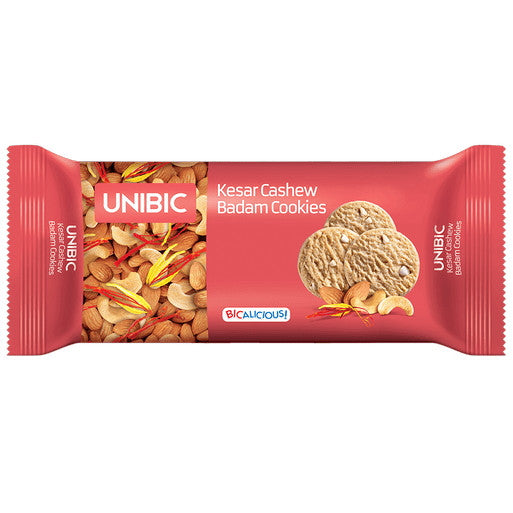 Unibic Kesar Cashew Badam Cookies 50gm