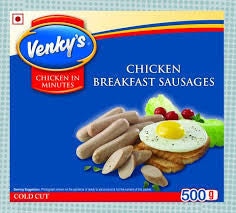 Venkys Chicken Breakfast Sausages 500gm