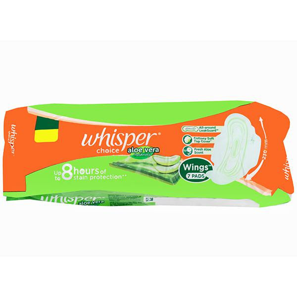 Whisper Choice Aloe Vera Wings 7Pads