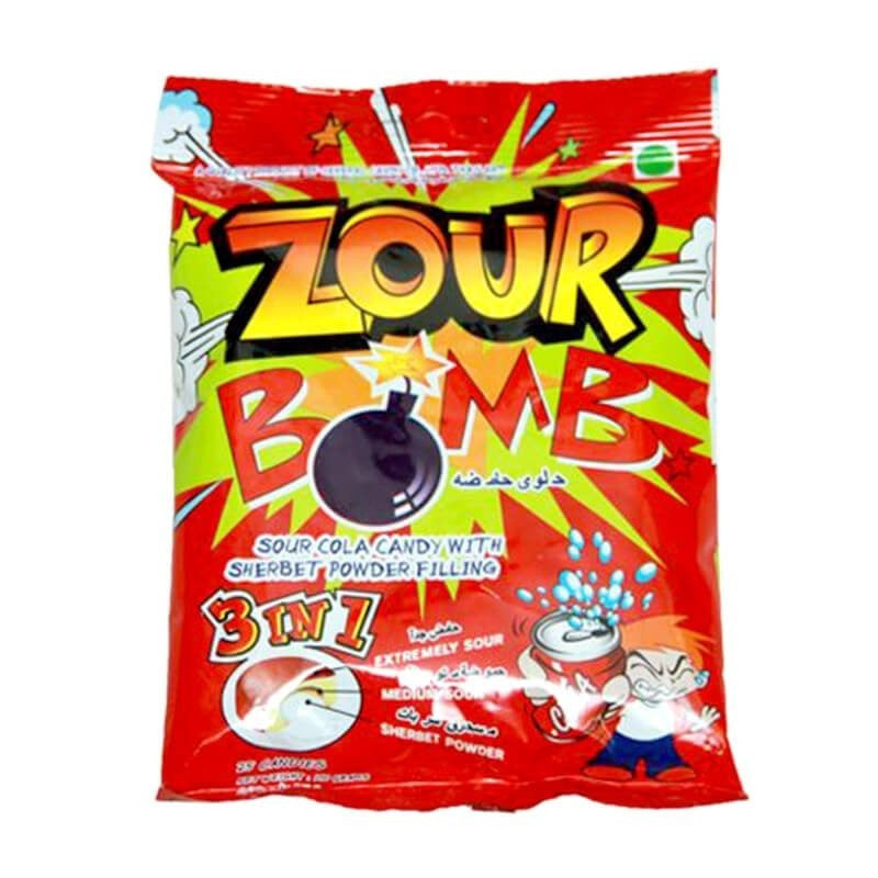 Zour Bomb 3 In 1 Candy 110gm Imp